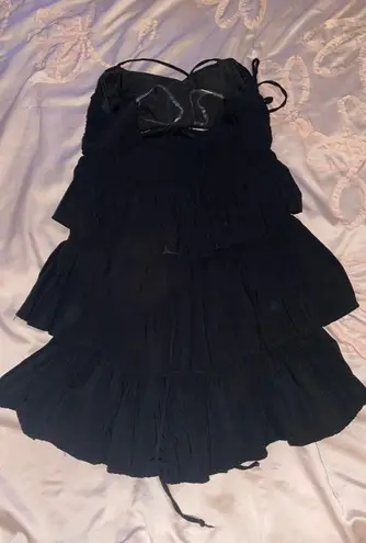 Love Chelsey Chelsey Black Mini Dress