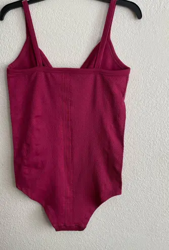 Anthropologie 🆕  Burgundy Seamless Bodysuit/Bathing Suit M/L🆕