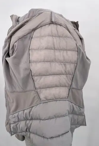 Lululemon Down For It All Jacket Dark Chrome Puffer Zip Coat Gray Silver Size 6