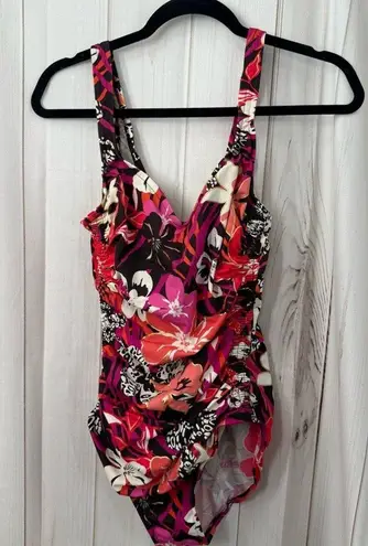 Maxine of Hollywood Women’s 12 Floral One Piece Swim
