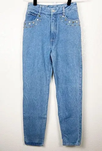 Vintage Blue Tamorah Marie 90's  Jewel Detail Jeans Rigid Denim Size 26