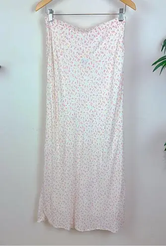 Charlie Holiday NWT Mahlia Linen Blend Floral Straight Maxi Skirt (L)