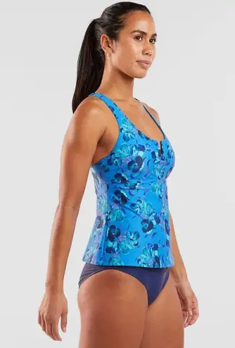 Title Nine Aria Underwire Tankini Top in Chili Blossom