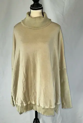 THEODORE BEVERLY HILLS • Vintage Cowl Neck Batwing Sweater Light Greenish Brown Green Size XL