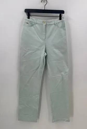 St. John Sport by Marie Gray Light Green Jeans Size 8