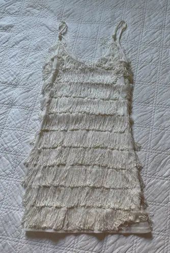 White flapper dress costume