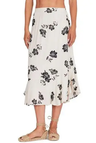 Amuse Society NWT  Large Jardines Del Rey Ruffle Hem Skirt Midi Floral Print