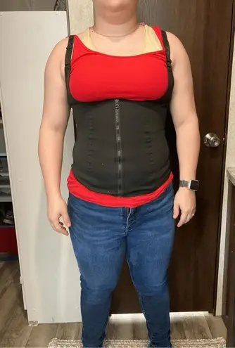 Nebility Waist Trainer for Women Corset Shapewear Black M or L Size M