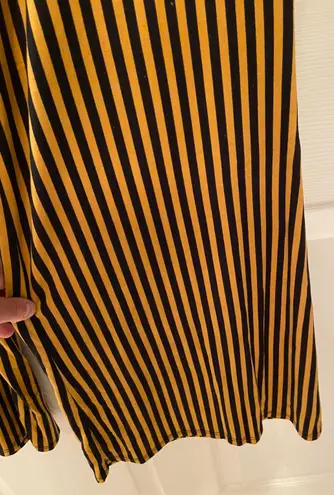 Wearever Palazzo Mustard & Black Striped Pants by size 3X NWOT
