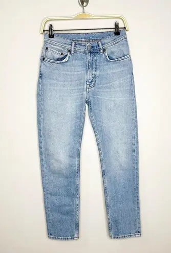 Acne Studios Womens Jeans High Rise Slim Fit Cropped Melk Light Blue 26 EU 30