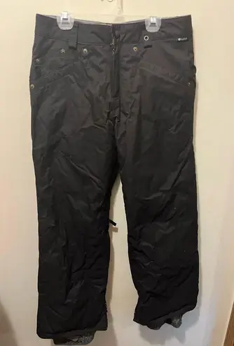 Burton ~ DRY RIDE BLACK EMBROIDERED SNOWBOARD SKI PANTS ~ S