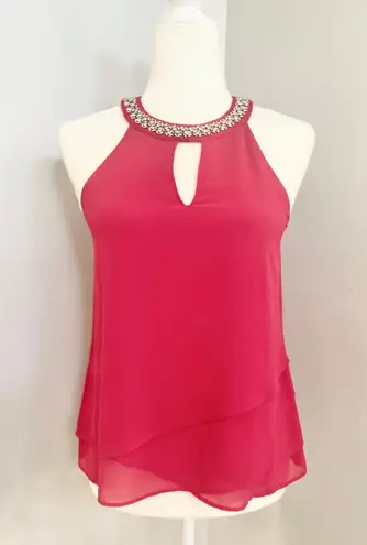 Socialite | Red Halter Neck Top (xs) 127T1