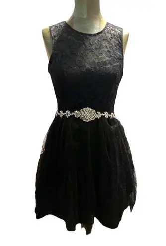 B Darlin B. Darlin Women's Junior Black Sleeveless Prom, Party, Formal, Wedding Dress -