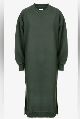 Âme Antwerp Dancy Sweatshirt Maxi Dress in Bistrot Green