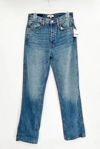 RE/DONE  90S High Rise Loose Jeans Size 27 Blue Haze NWT