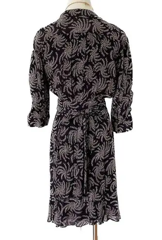 Ba&sh Corazon Ruffle Wrap Mini Dress Floral 3/4 Sleeve Size S small XS