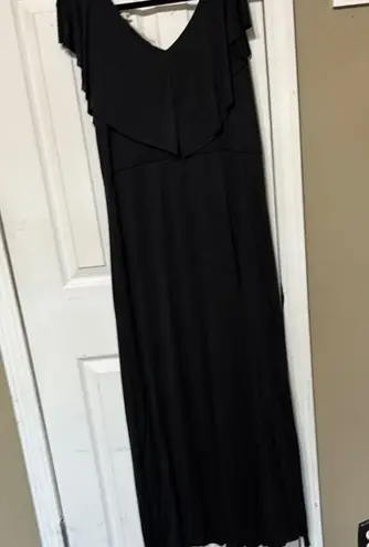 Soft Surroundings Black Sleeveless Maxi Gown Chest 19”
