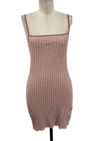 Aritzia  Wilfred Jazz Seersucker Mini Dress Pink Gingham Size Small