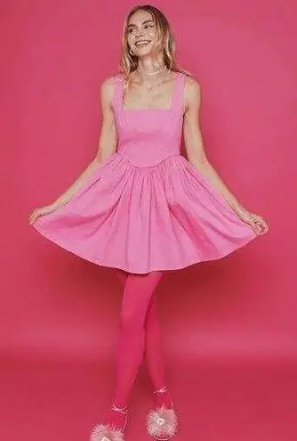 Women's Kourt Lele Corset Mini Dress in Hot Pink size L Coquette Barbie Size L