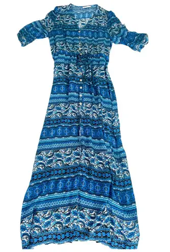 Boutique Autumn Renaissance Long Flowy Peasant Cottagecore Maxi Dress