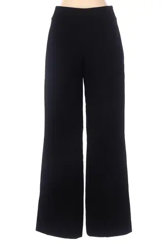 Akris Punto Wide Leg Textured Wool Pants Trousers Black Size 4