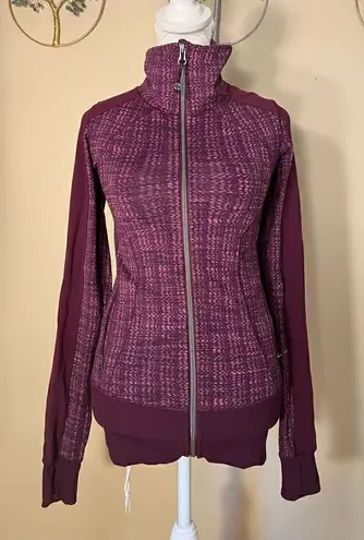 Lululemon  Nice Asana Jacket Ziggy Wee August Glo / Plum Purple Size 2