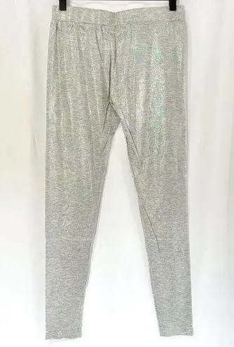 English Rose New Metallic Star Patch Legging Iridescent Heather Grey