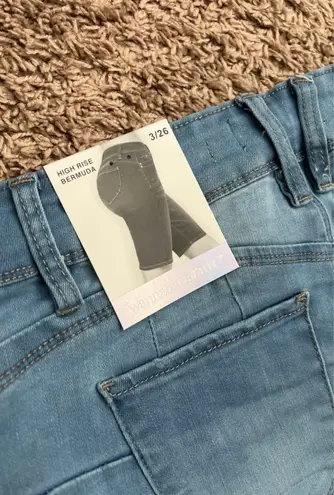 Ymi Light Wash Bermuda Shorts