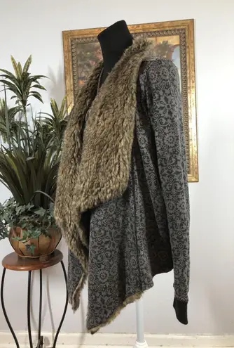 Hollister California Women Cardigan Sweater Long Sleeve Shawl Neck Knit Y2K Boho Size M