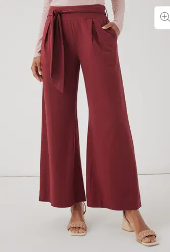Pact Luxe Jersey Volume Pant in Pomegranate