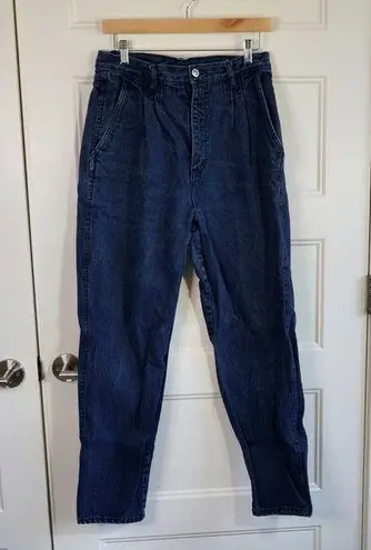 Bill Blass  Vintage High Waist Tapered Leg Pleated front Mom Denim Jeans Size 14