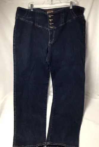 Baby Phat Slim-Cut Dark Wash Cropped Jeans 22