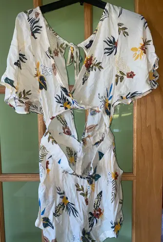 Nasty Gal How’s It Growin Floral Cutout Romper