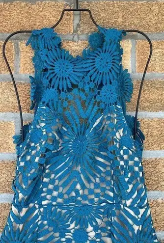 Saylor Free People X Teal Presley Lace Mini Dress medium
