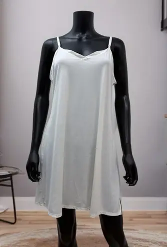 Vanity Fair Ivory Nylon Spandex Slip Dress Lingerie XL Adjustable Straps