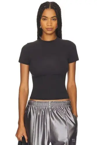 SKIMS Fits Everybody T-Shirt in Onyx Large New Black Tee Top