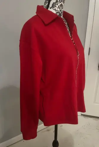 Isaac’s Designs Crystal Zipper Cardigan with Collar & Pockets Plain (SW1003) Isaac's Designs