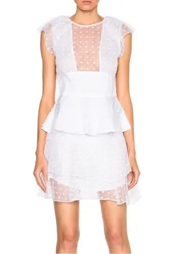 Isabel Marant NWT silk organza daisy white skirt