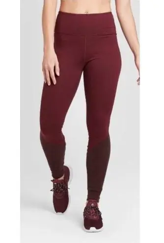 JoyLab Mid Rise Mixed Media Stretch Skinny Workout Leggings Size X-Small NEW