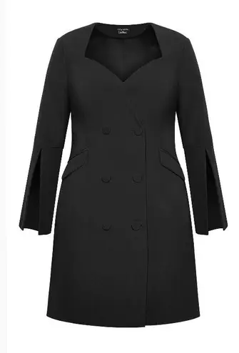City Chic Kallie Blazer Black Dress