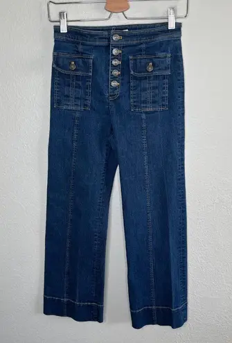 Cinq A Sept Denim Square Pocket Wide