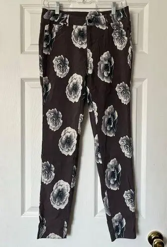 Jules & Leopold Casual Rose Print Skinny Pants - Size S