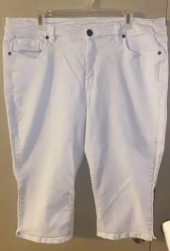 Lane Bryant  White Denim Capri - size 18