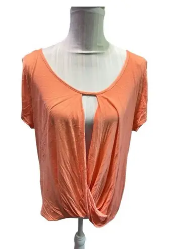 Nymphe Orange Athletic Wrap Tee Size L
