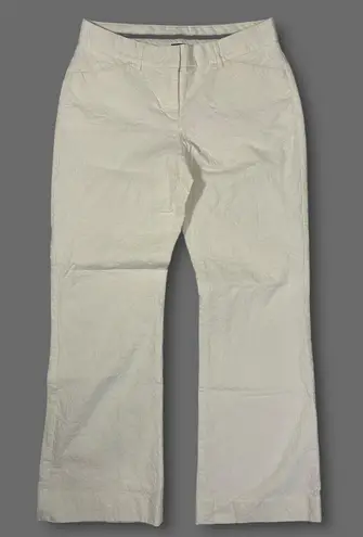EXPRESS VTG Y2K  Editor Pants White Tapestry Textured Bootcut Women's 4 thumbnail 1