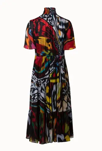 Akris Punto NWT Midi Dress with Fancy Butterfly Print