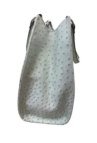 Mondani NY Womens Mint Green Ostrich