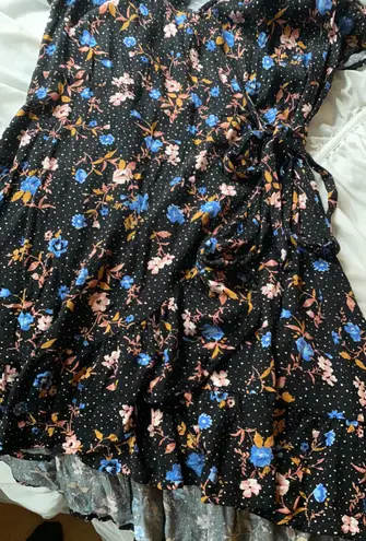 Xhilaration Floral Wrap Dress