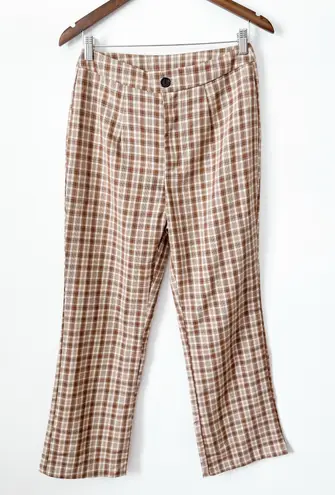 Plaid Pants Brown Size 28