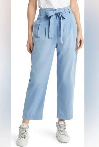 The Great NWT The Statesman Chambray Trouser Light Blue Relaxed Fit Pants Sz 27